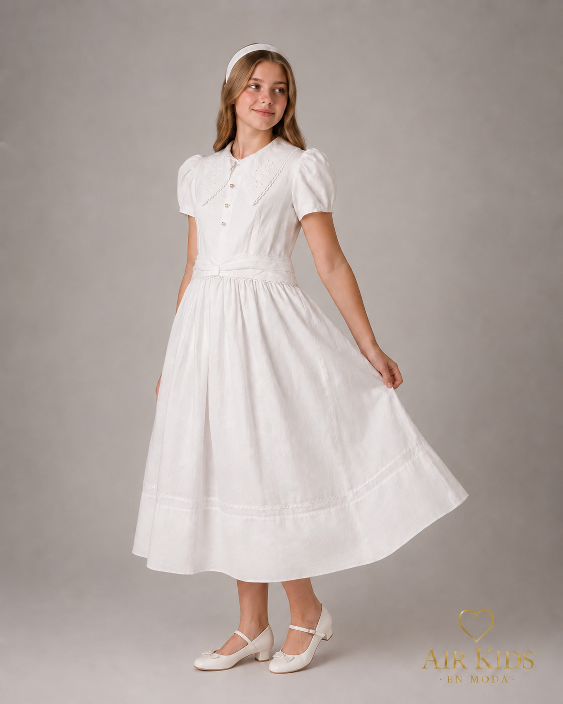 Vestido de Ceremonia para Niña Jessy Franz 1115B Talla 14 Años