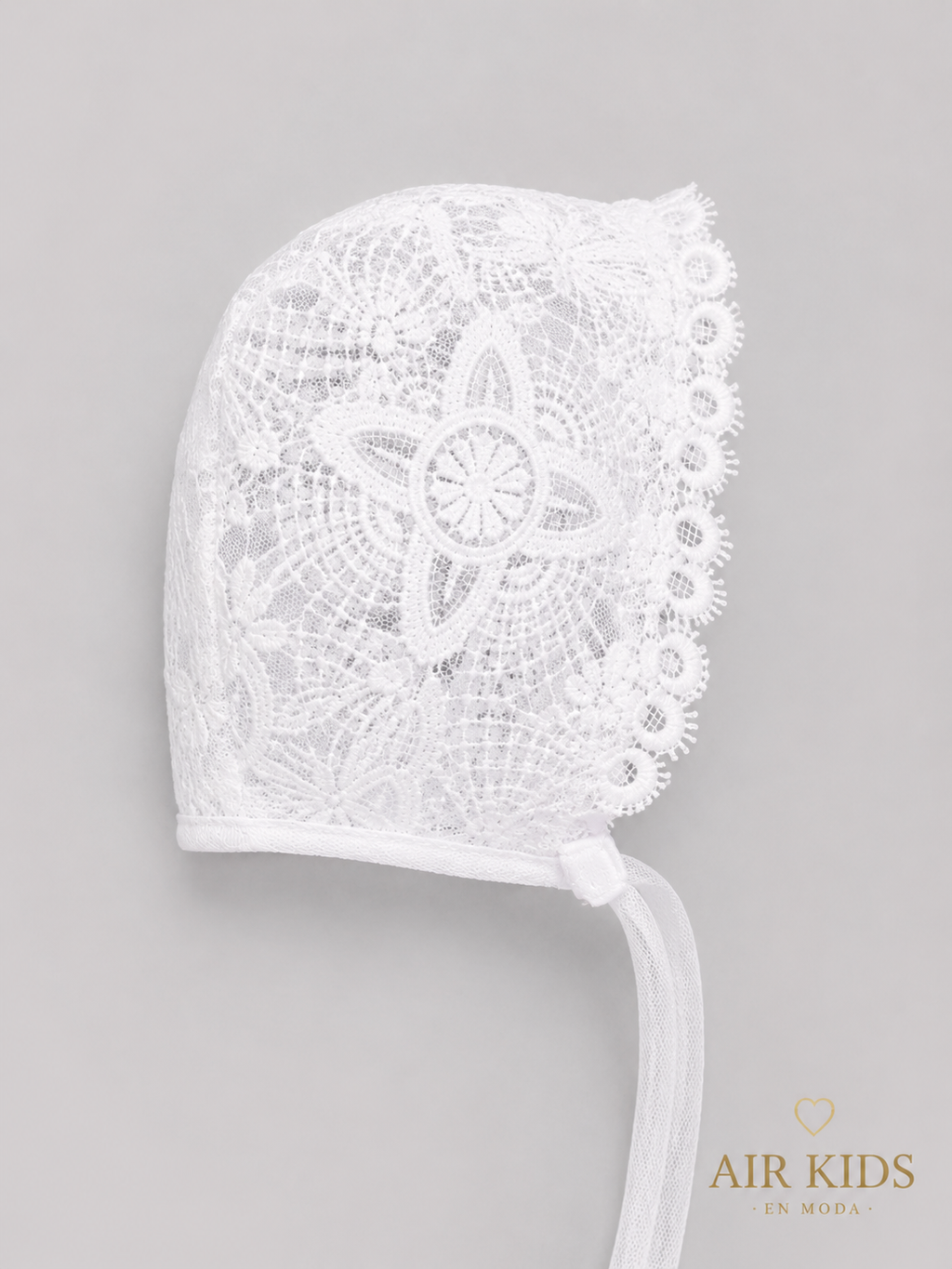 Ropon desmontable tul puntos tira bordada 26-452 Talla 24 meses