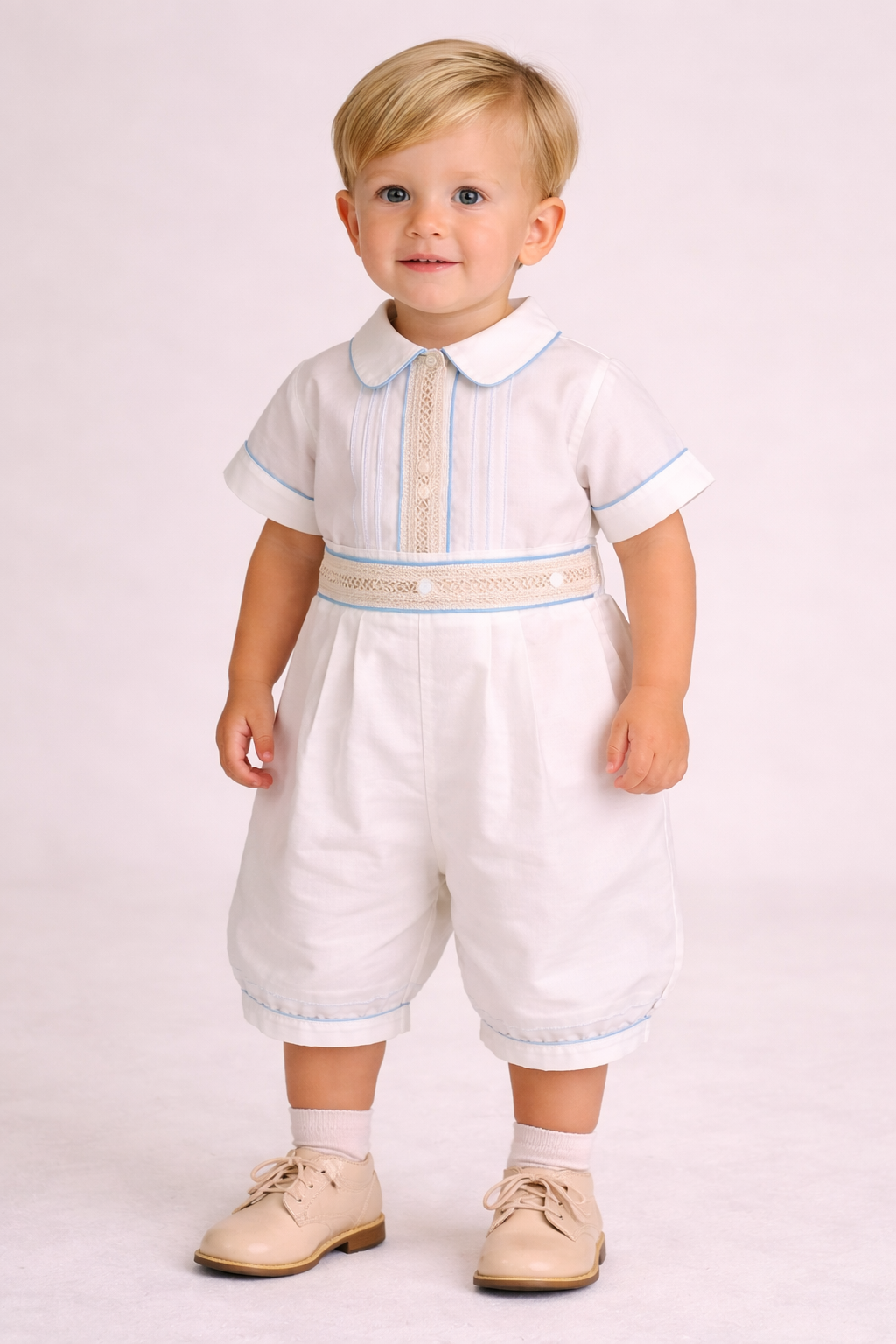 Ropon para Bautizo Niño 24-209 Talla 18 Meses