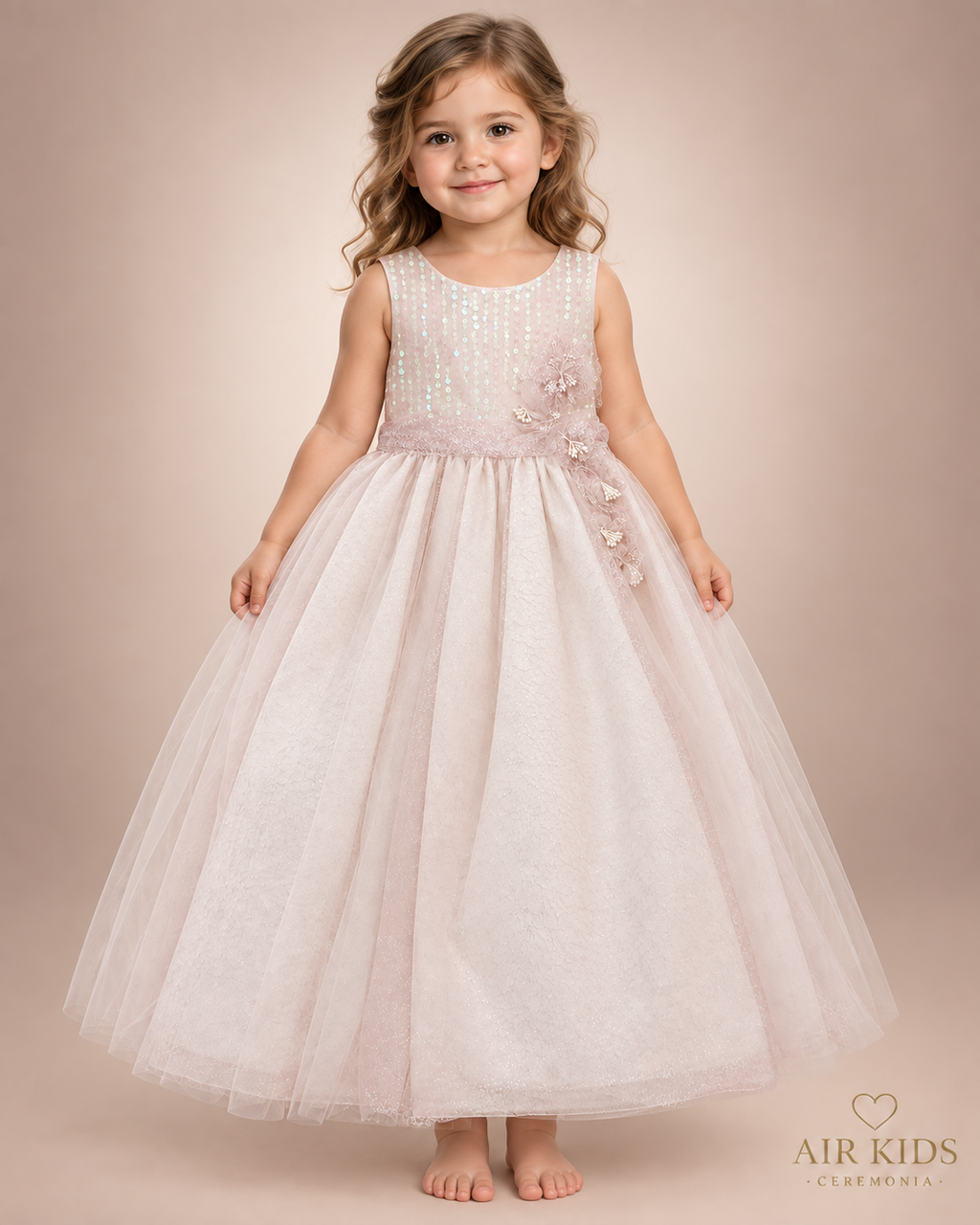 Vestido de Fiesta para Niña 22-003 Talla 3 Años