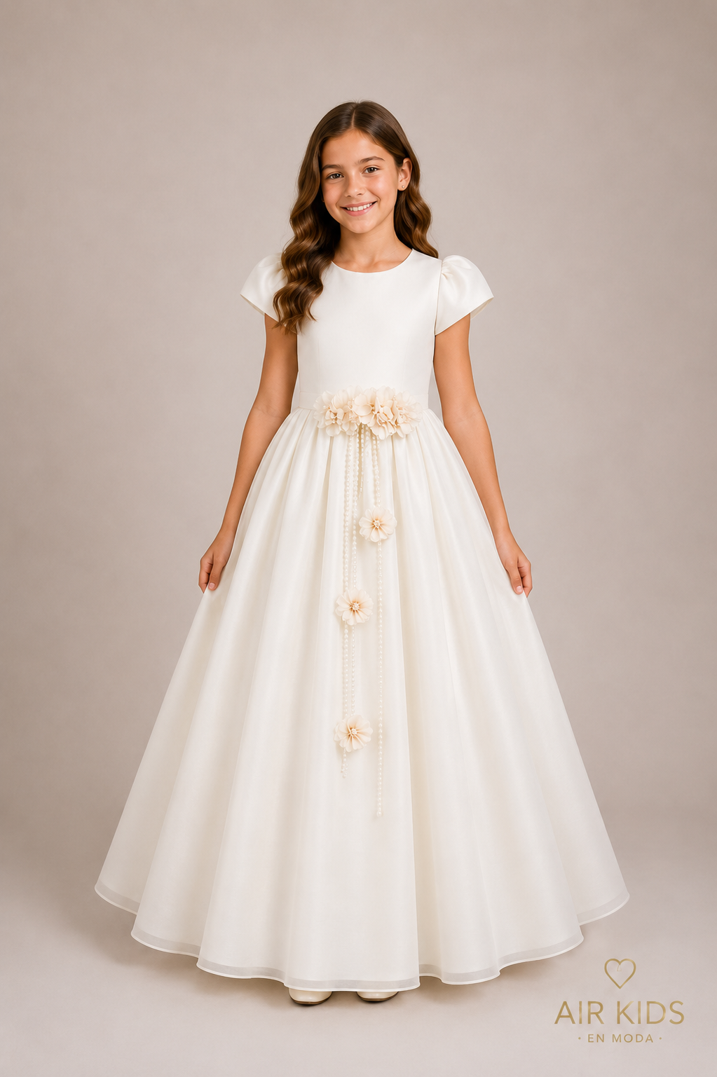 Vestido de Primera Comunión para Niñas 09-150 Talla 10 A