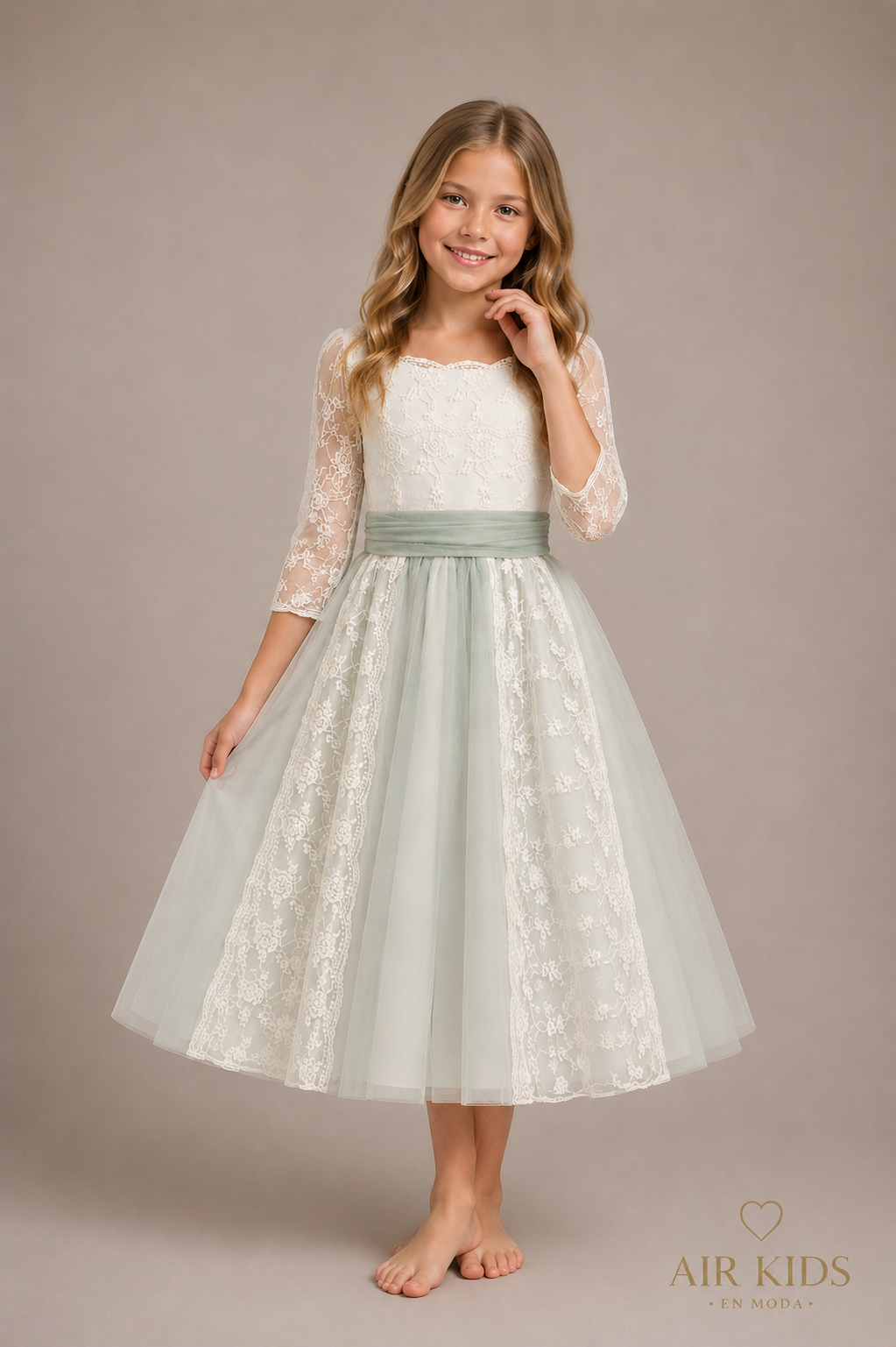 Vestido de primera Comunion 24-651 Talla 8 Años