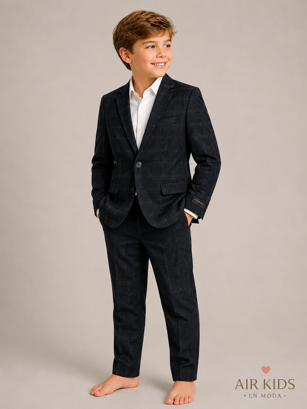 Traje para niño 2 pza Negro Zilerys 22222 Talla 10 Años