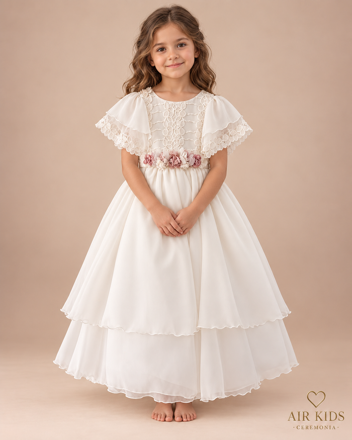 Vestido de Ceremonia para Niña 25-009