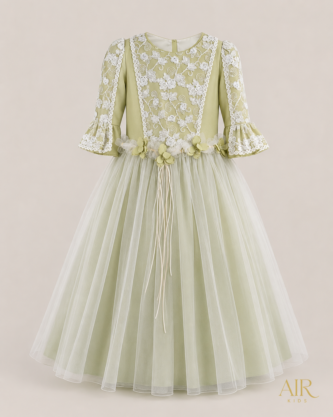 Vestido de Fiesta con corona para Niña Mod-02 Talla 16 Años