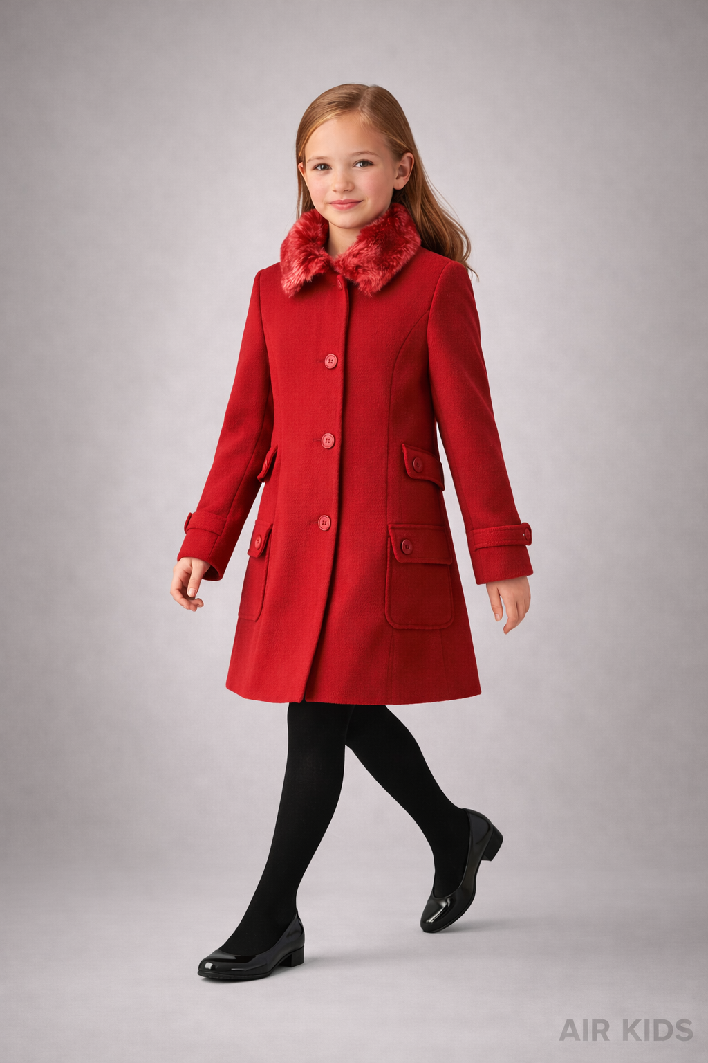 Abrigo Para Niña Mayoral 7444-55 Talla 16 Años