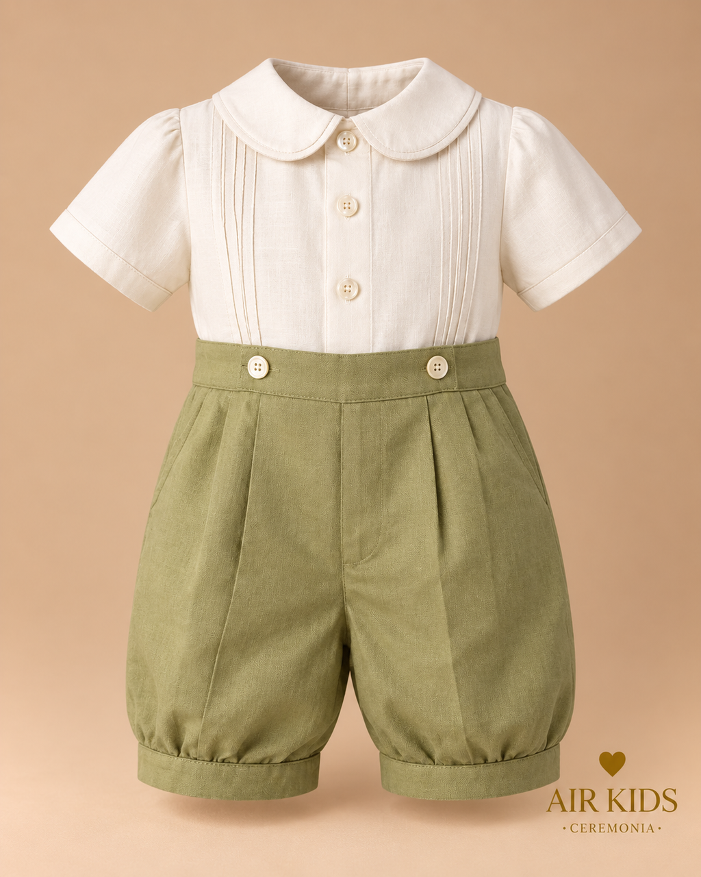 Traje para Bautizo Niño Ange 699-02 Talla 24 Meses