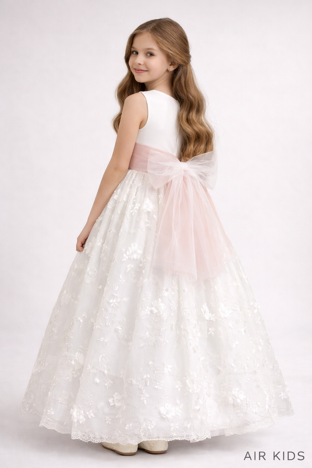 Vestido de Primera Comunion para Niña 23-414 Talla 10 Años