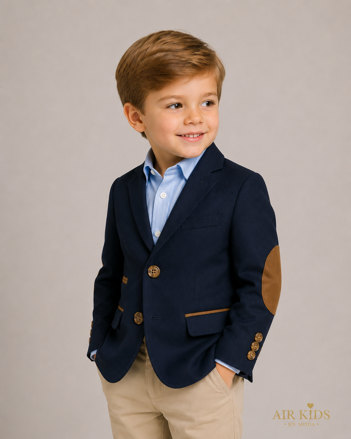 Saco para Niño Zilerys Azul Marino 212052 Talla 4 Años