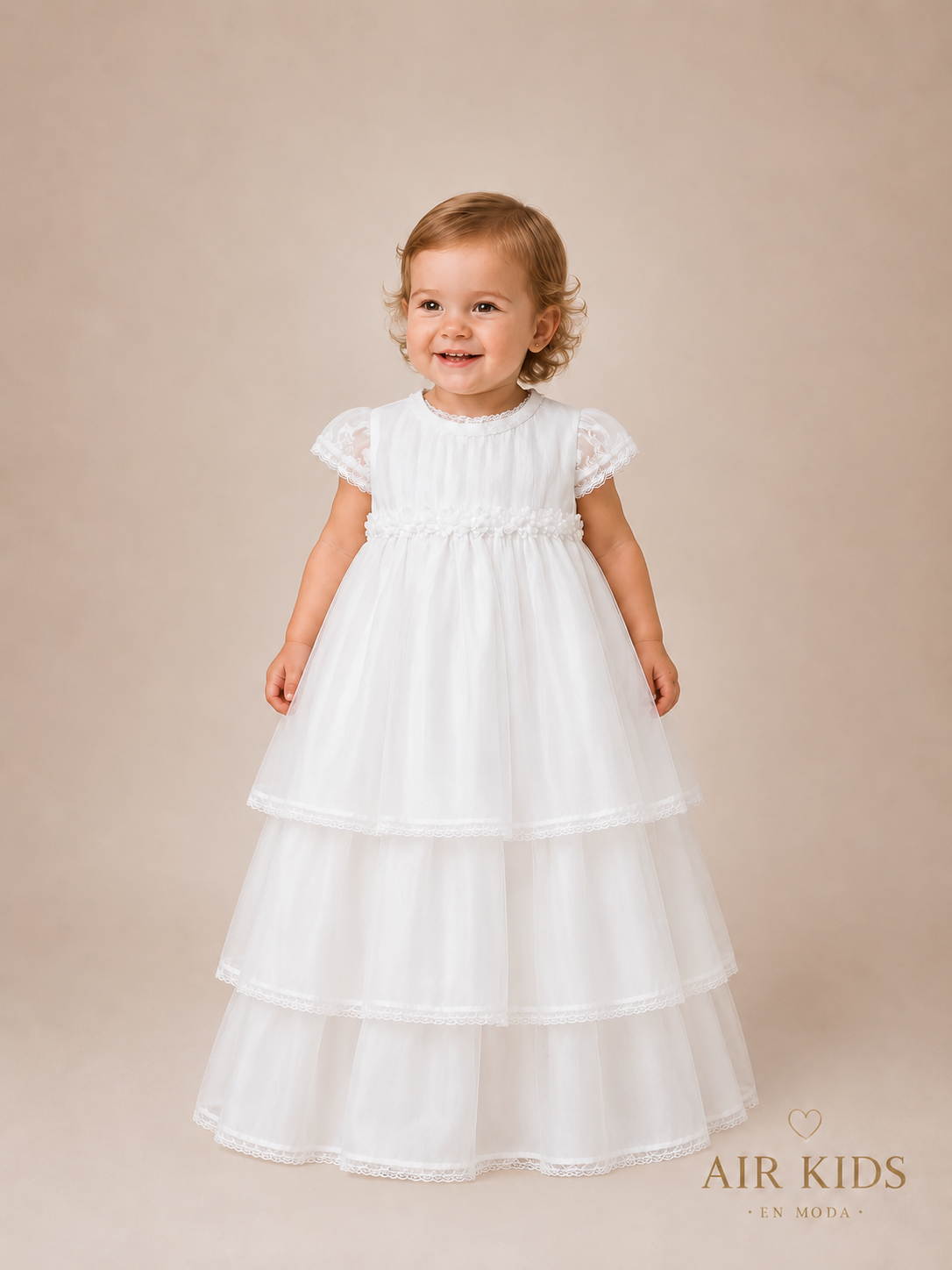 Ropon de Bautizo para Niña 18-465 Talla 18 Meses