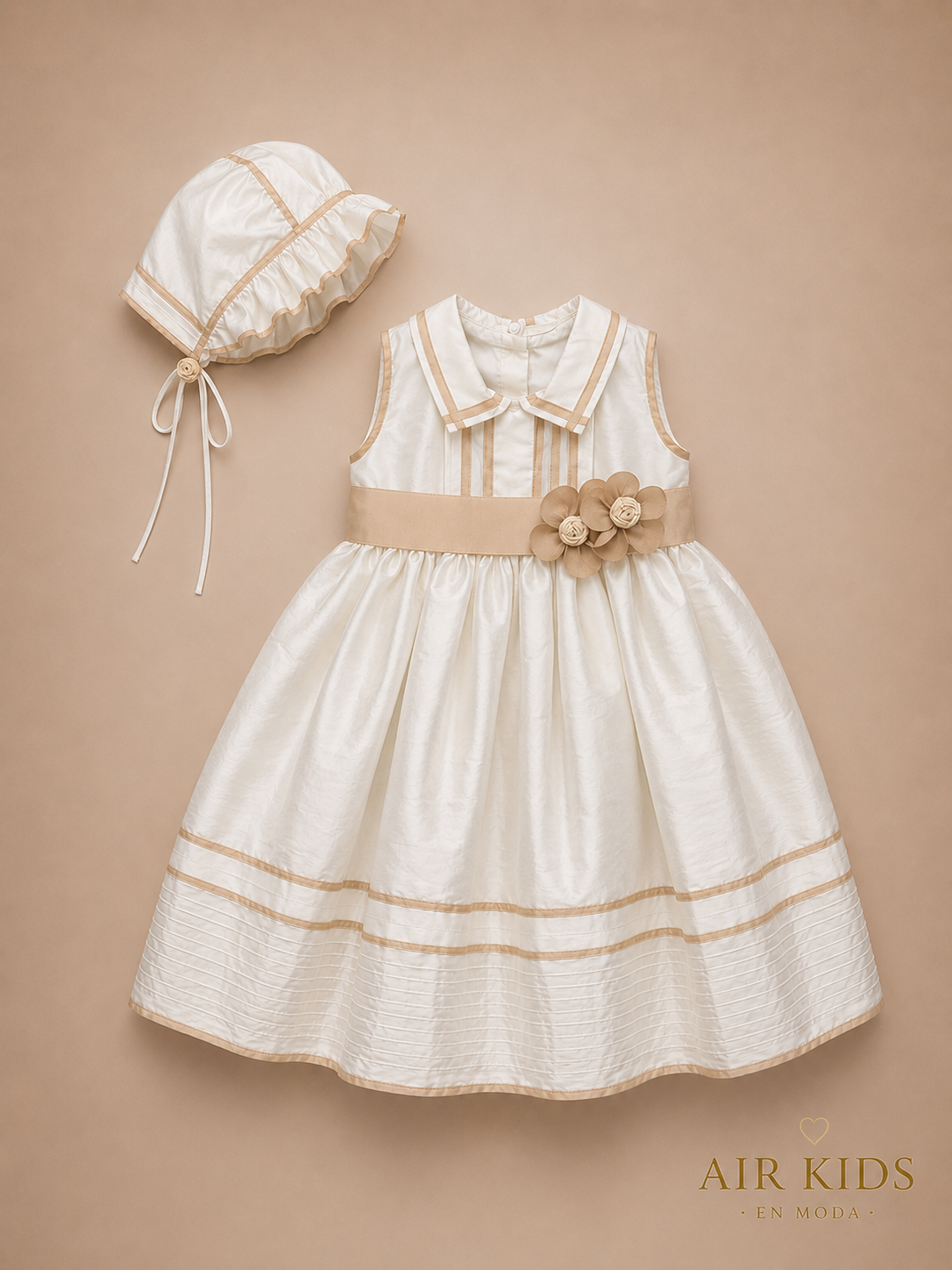 Ropón de Bautizo para Niña 15-123 Talla 3 Años