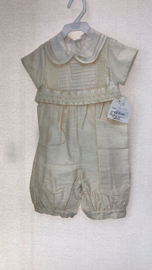 Traje de Bautizo Niño 04-757 Talla 12 Meses