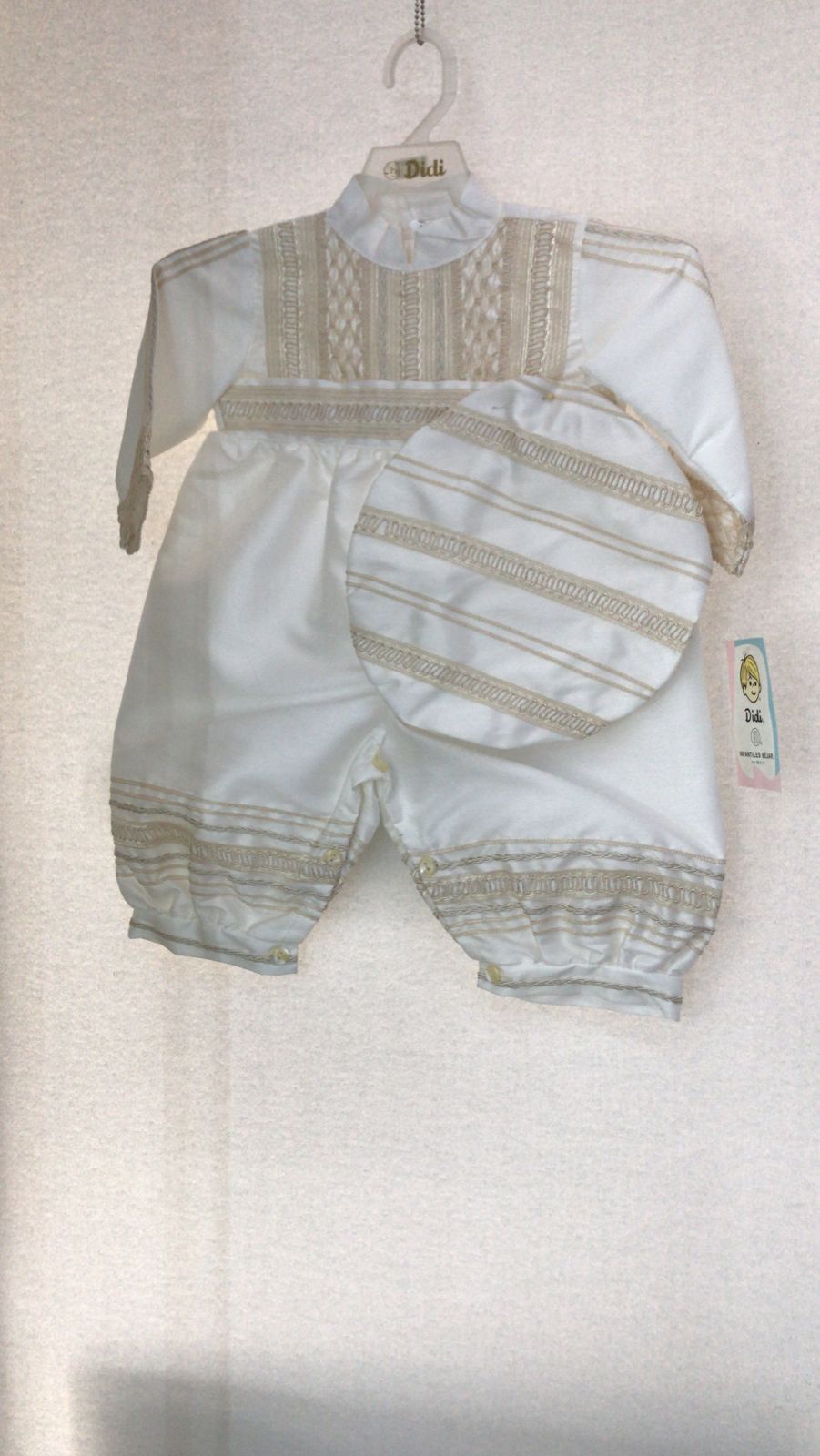 Traje de Bautizo Niño Didi 6575-12 Talla 24 Meses