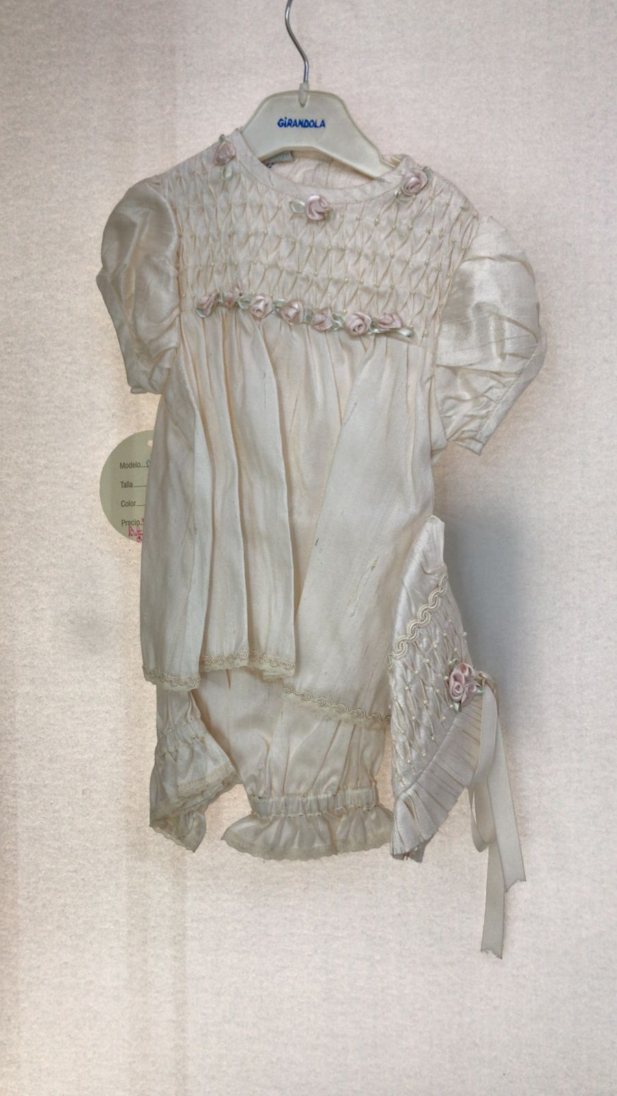 Traje para Bautizo Niña Ange NR6-12 Talla 12 Meses