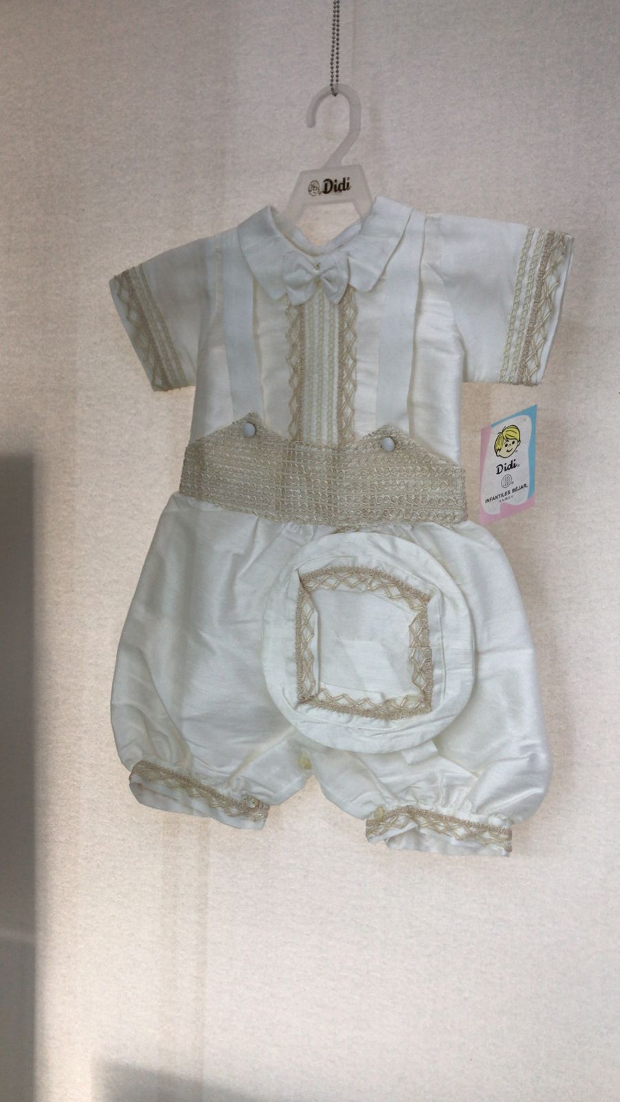 Traje para Bautizo Niño Didi 6593-24 Talla 24 Meses